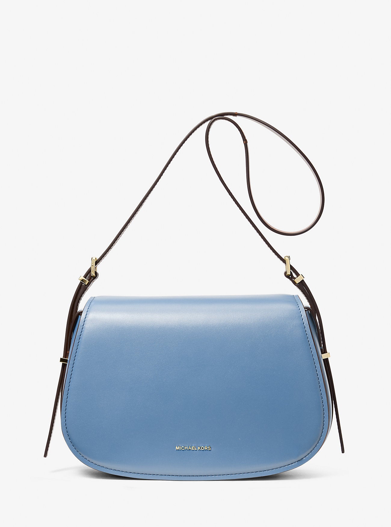 Lydia Medium Leather Crossbody Bag French Blue French Blue