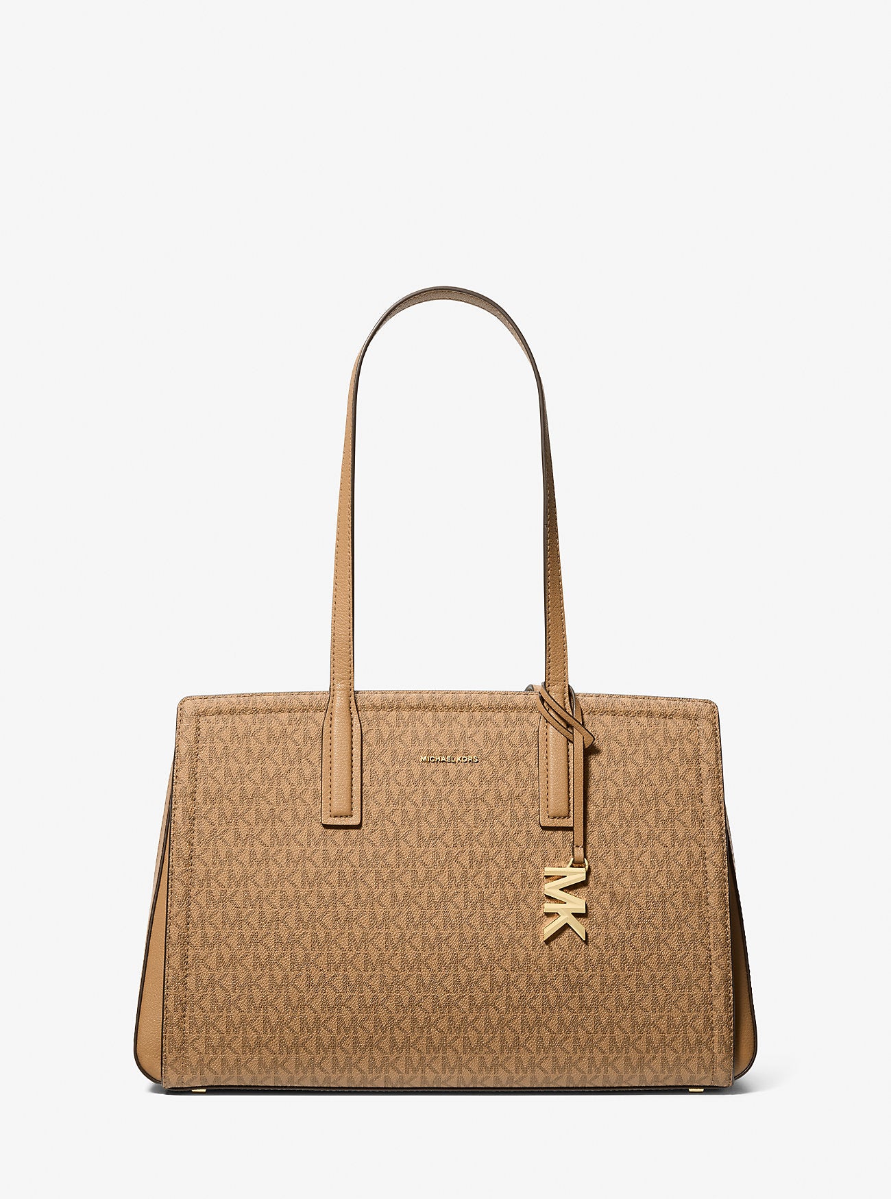 Laila Medium Signature Logo Tote Bag Husk Husk