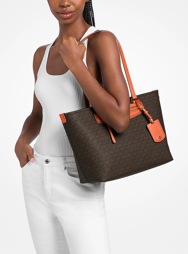Jet Set Travel Medium Signature Logo Tote Bag Mimosa Mimosa