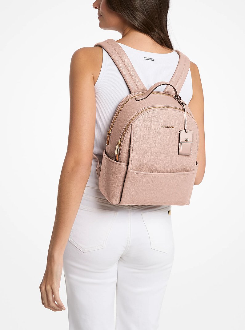 Michael Kors Sable Medium Pebbled Leather Backpack SOFT PINK