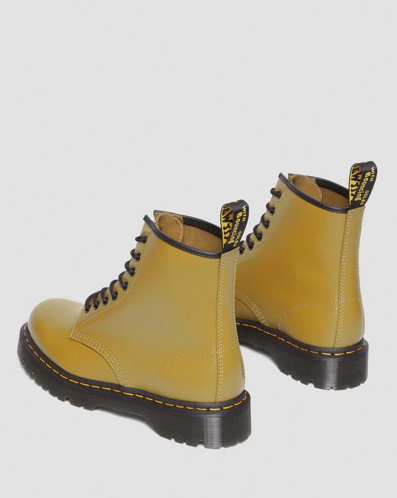 1460 Bex Smooth Leather Lace Up Boots - Antique Olive - Womens