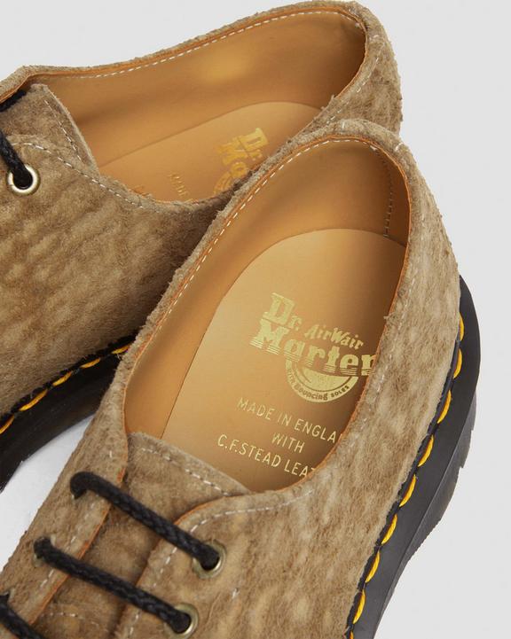 Dr Martens 1461 Bex Made In England Emboss Suede Oxford Shoes - Savannah Tan
