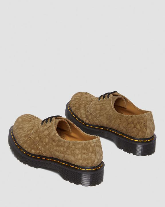 Dr Martens 1461 Bex Made In England Emboss Suede Oxford Shoes - Savannah Tan