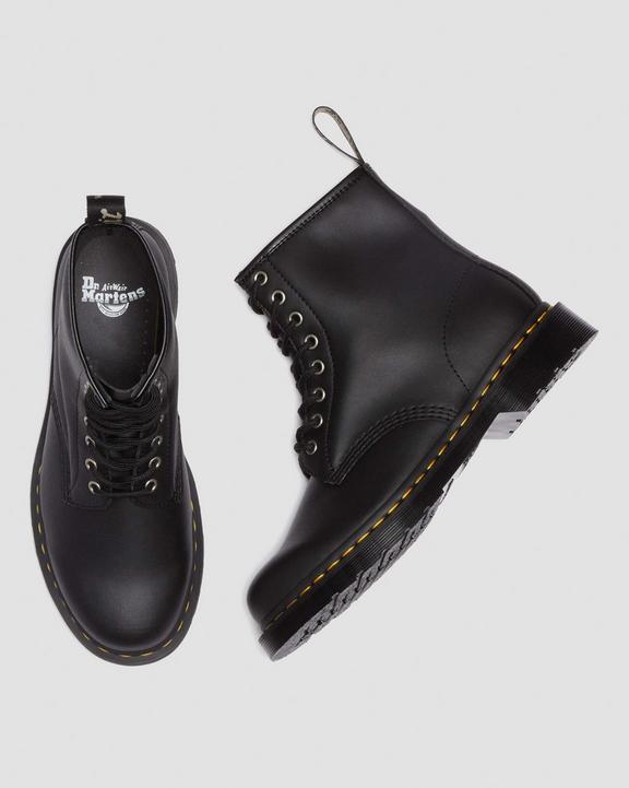 1460 Genix Nappa Reclaimed Leather Lace Up Boots - Black - Mens