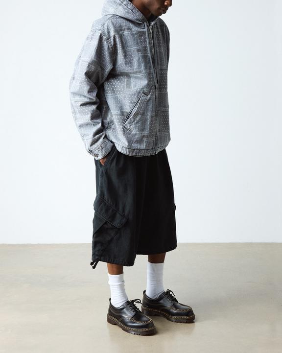 Dr Martens Lowell Leather Moc Toe Shoes - Black