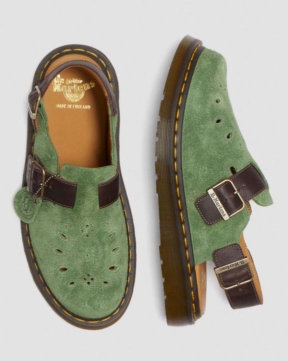 Dr Martens Jorge Made In England - Green+Brown