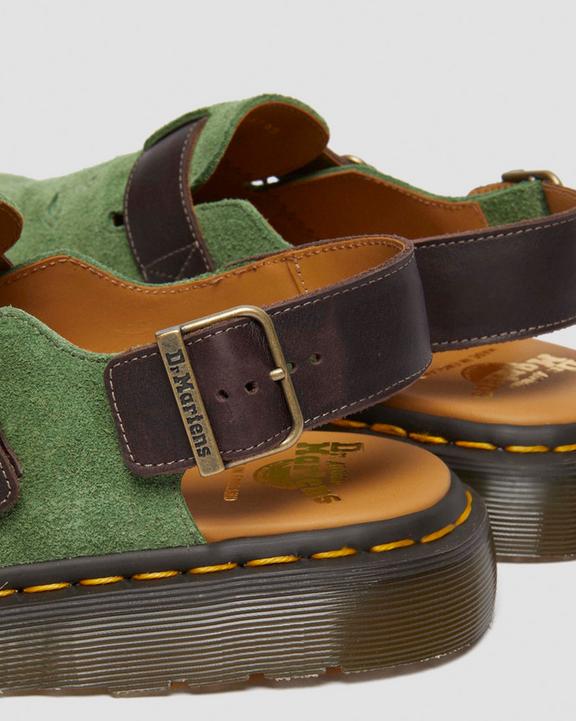 Dr Martens Jorge Made In England - Green+Brown