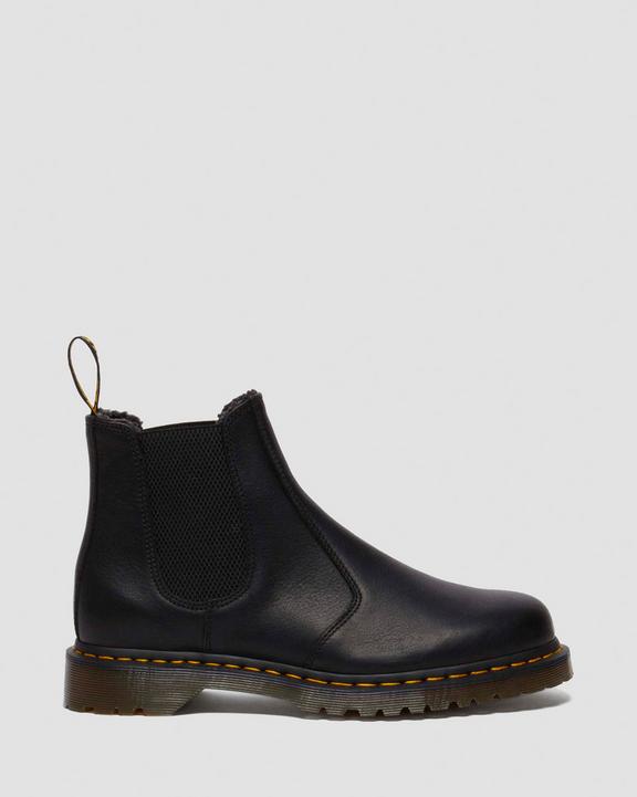 Dr Martens 2976 Grizzly Fleece Lined Chelsea Boots - Black