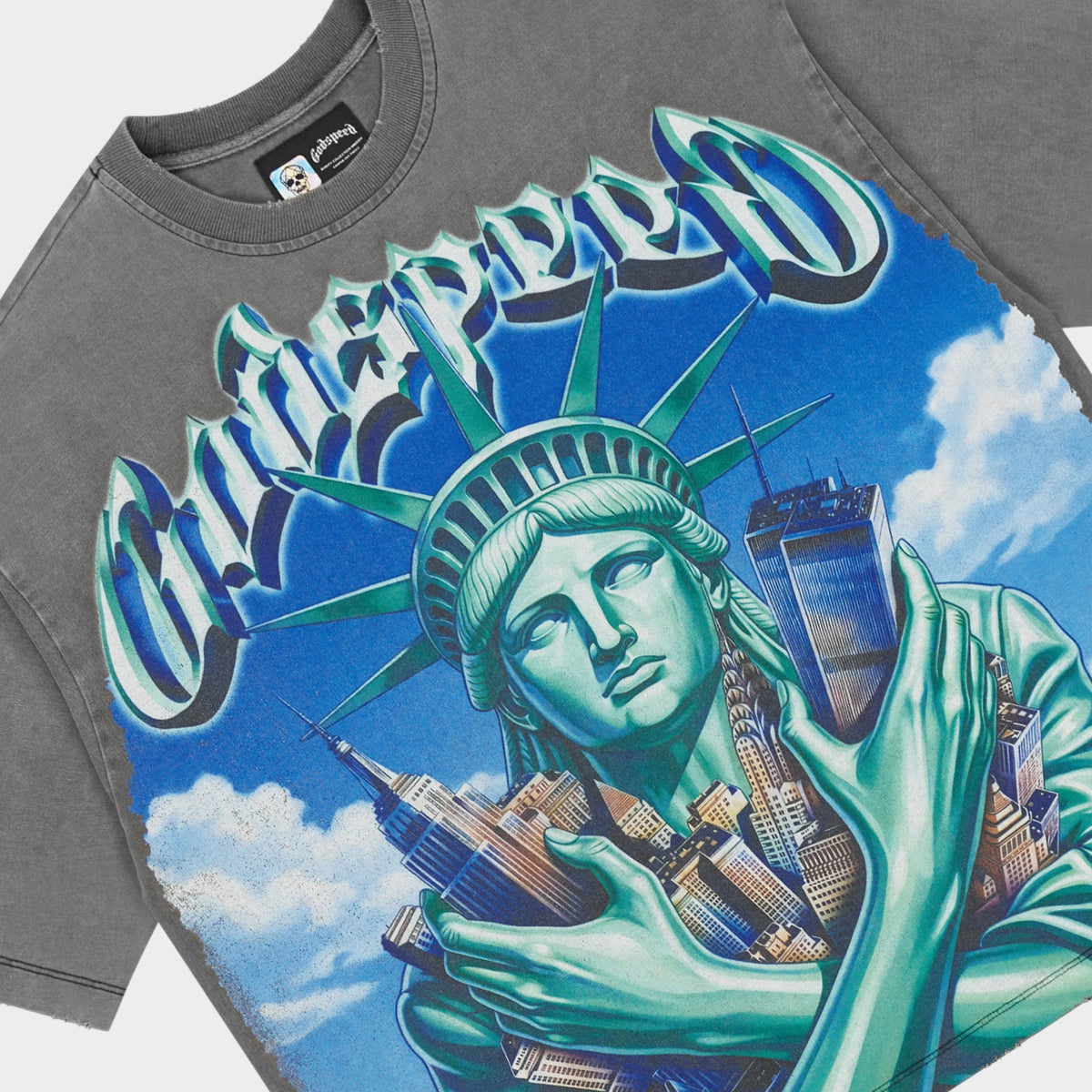Godspeed Empire Guardian T-Shirt (Grey Wash)