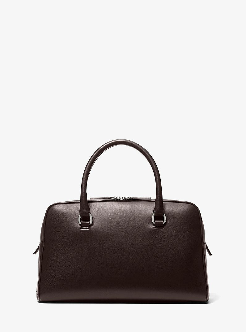 Kasia Medium Leather Satchel Chocolate Chocolate