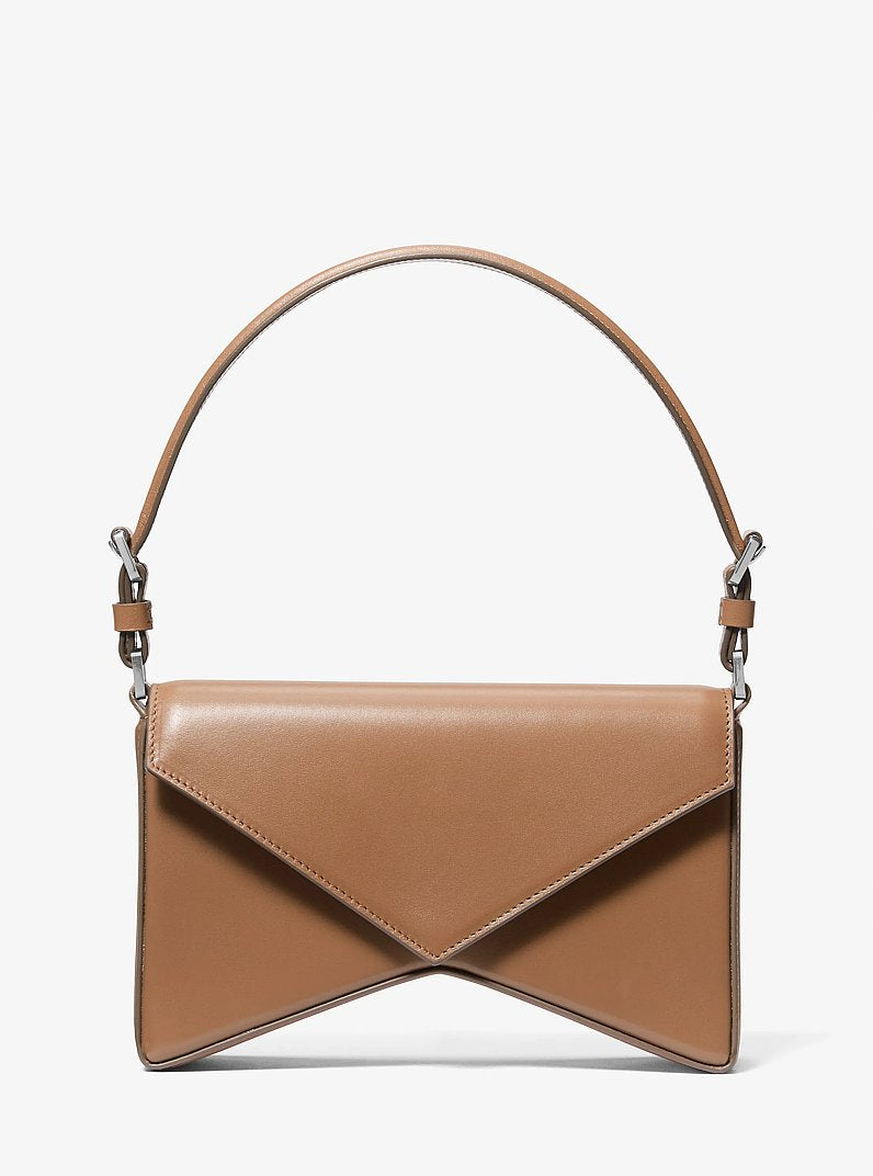 Manhatta Medium Leather Shoulder Bag Caramel Caramel