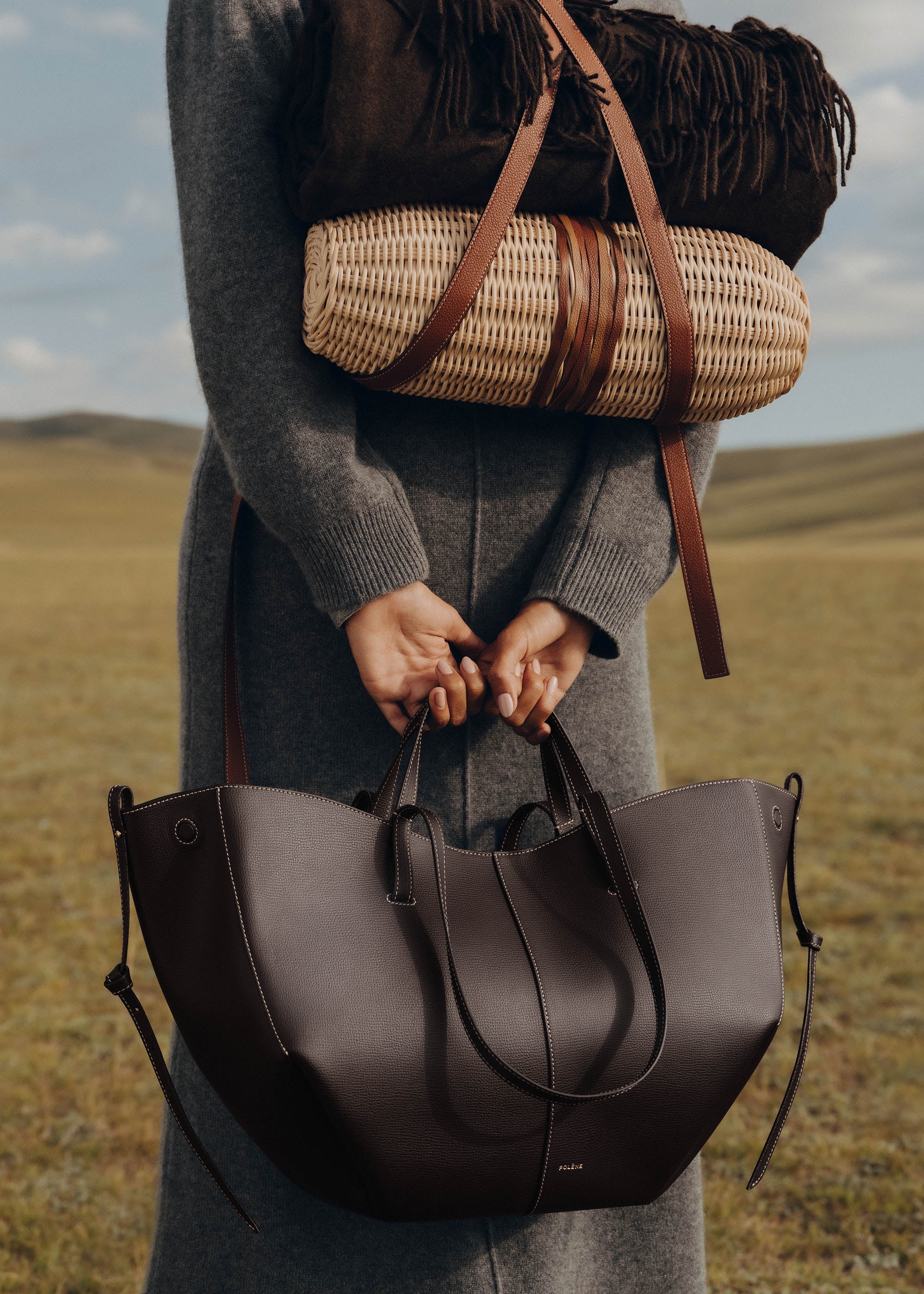 Polene Cyme Textured Ebony