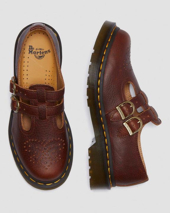 Dr Martens 8065 Ambassador Mary Jane Shoes - Cashew