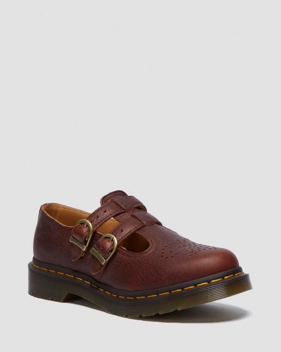 Dr Martens 8065 Ambassador Mary Jane Shoes - Cashew