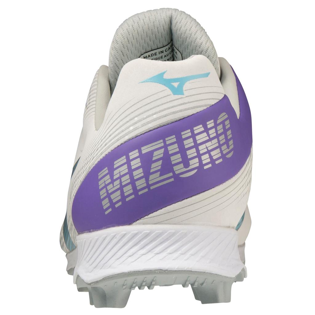Mizuno Wave Finch Lightrevo Women's Molded Fastpitch Softball Cleat White Blue