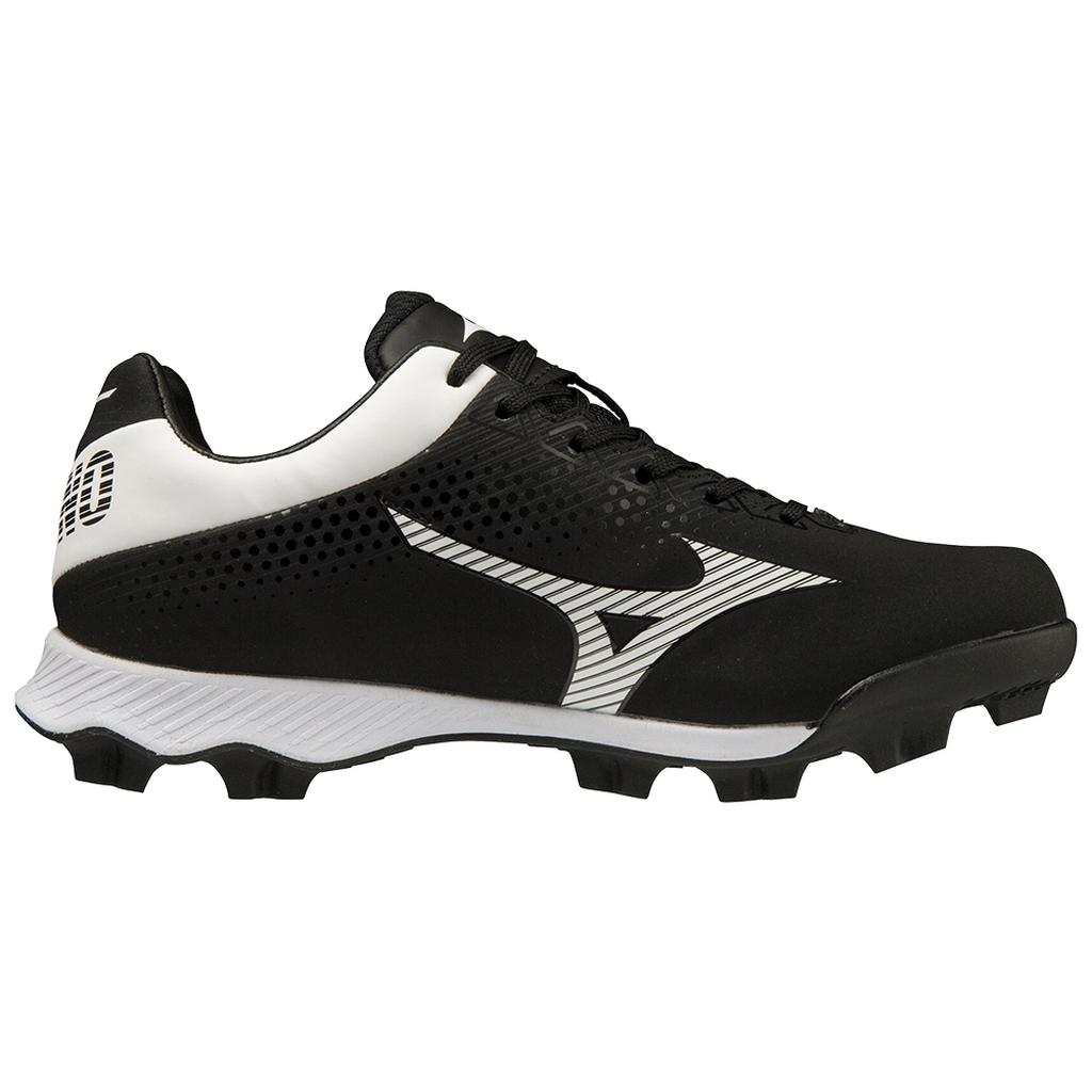 Mizuno Wave Finch Lightrevo Youth Girl S Molded Fastpitch Softball Cleat Black White