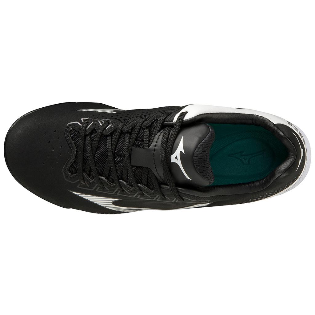 Mizuno Wave Finch Lightrevo Youth Girl S Molded Fastpitch Softball Cleat Black White