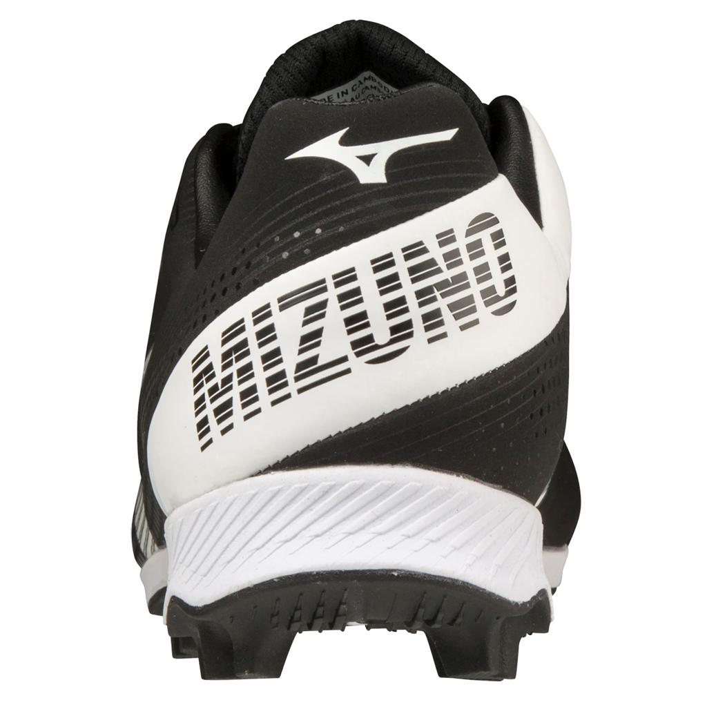 Mizuno Wave Finch Lightrevo Youth Girl S Molded Fastpitch Softball Cleat Black White