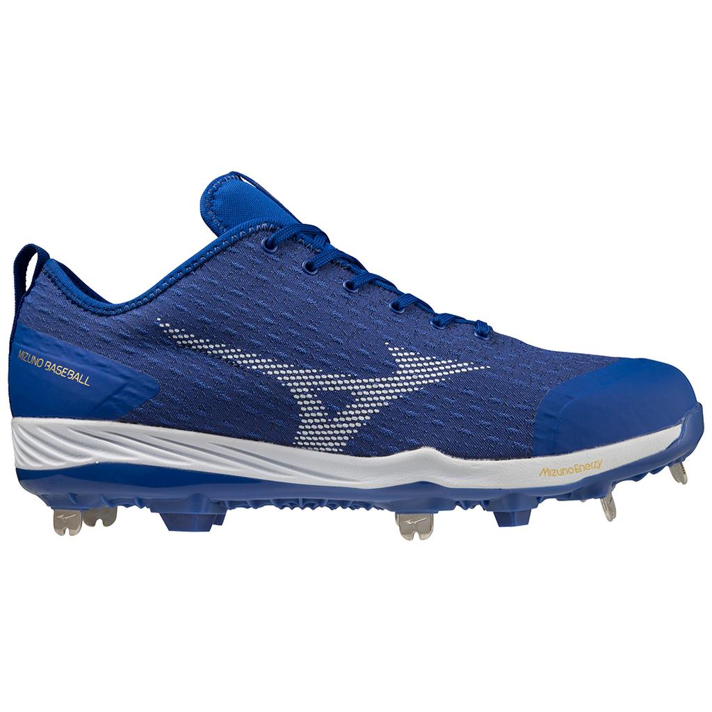 Mizuno Dominant 4 Low Men's Metal Baseball Cleat Royal White