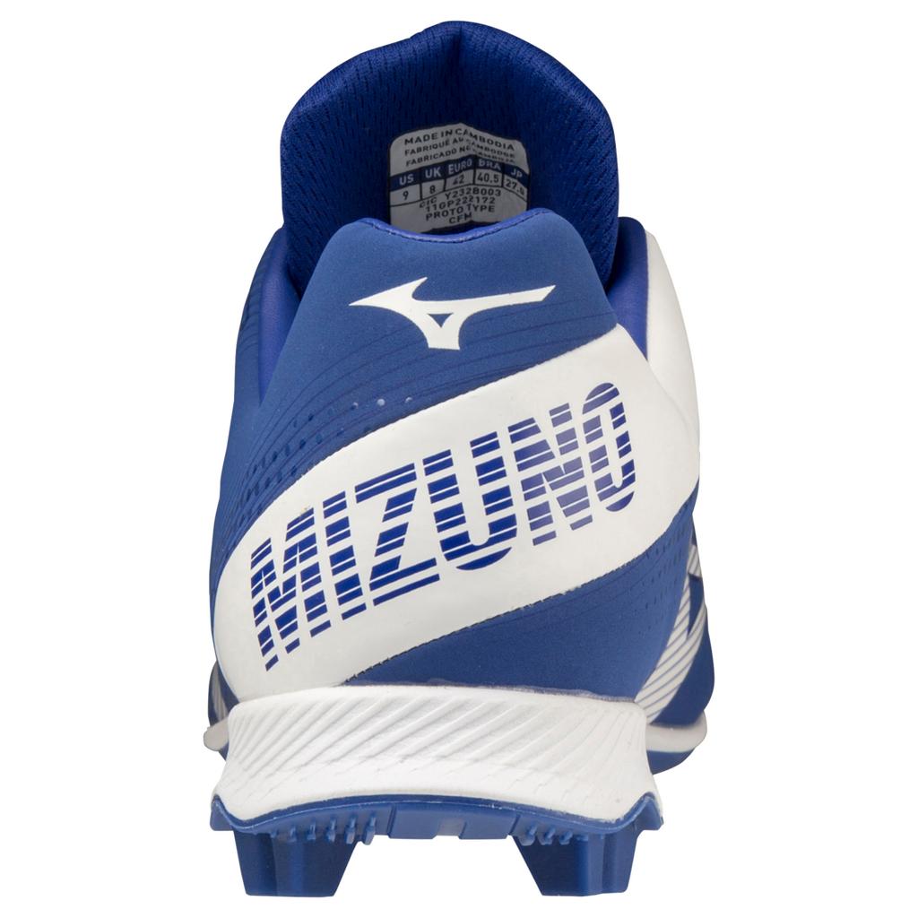 Mizuno Wave Lightrevo Tpu Men's Molded Low Baseball Cleat Royal White