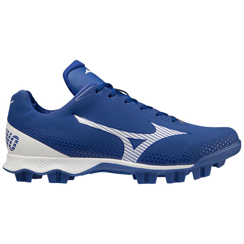 Mizuno Wave Lightrevo Tpu Men's Molded Low Baseball Cleat Royal White