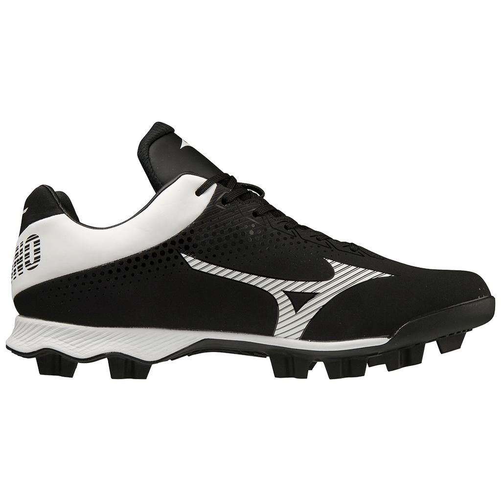 Mizuno Wave Lightrevo Tpu Men's Molded Low Baseball Cleat Black White