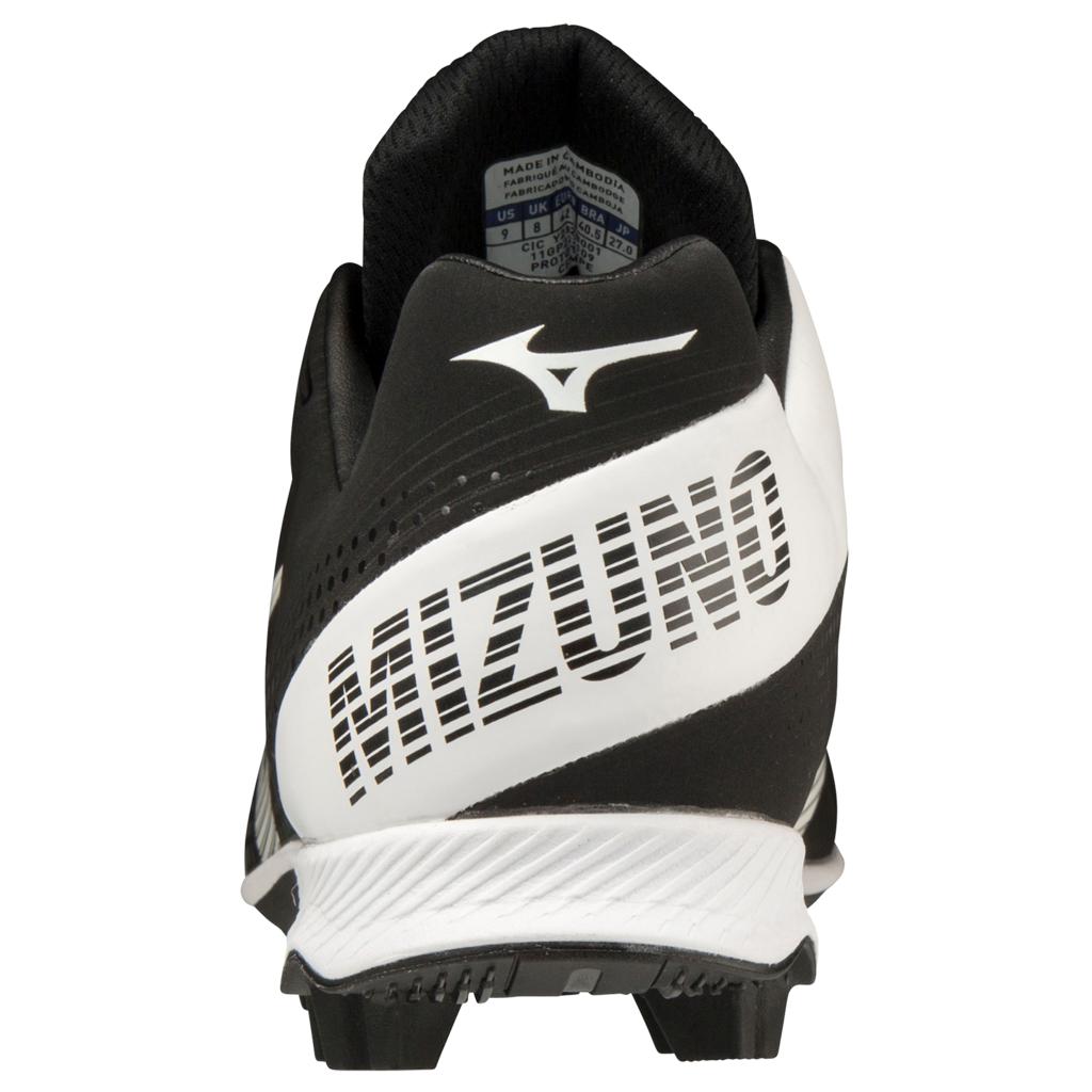 Mizuno Wave Lightrevo Tpu Men's Molded Low Baseball Cleat Black White