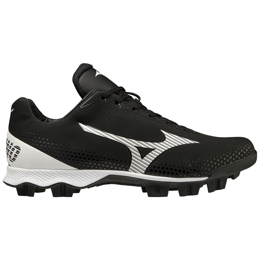 Mizuno Wave Lightrevo Tpu Men's Molded Low Baseball Cleat Black White