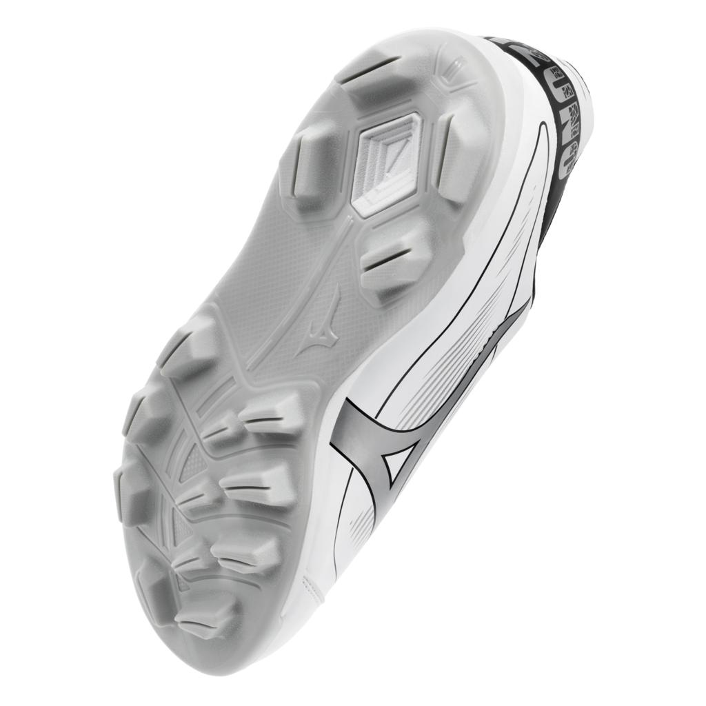 Mizuno Men's Cushionrevo Diamond Tpu Baseball Cleat White Black