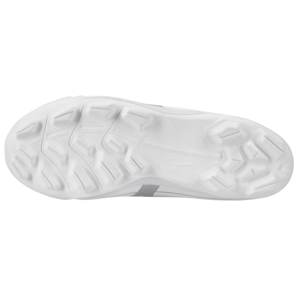 Mizuno Youth Cushionrevo Finch Jr Softball Cleat White Silver