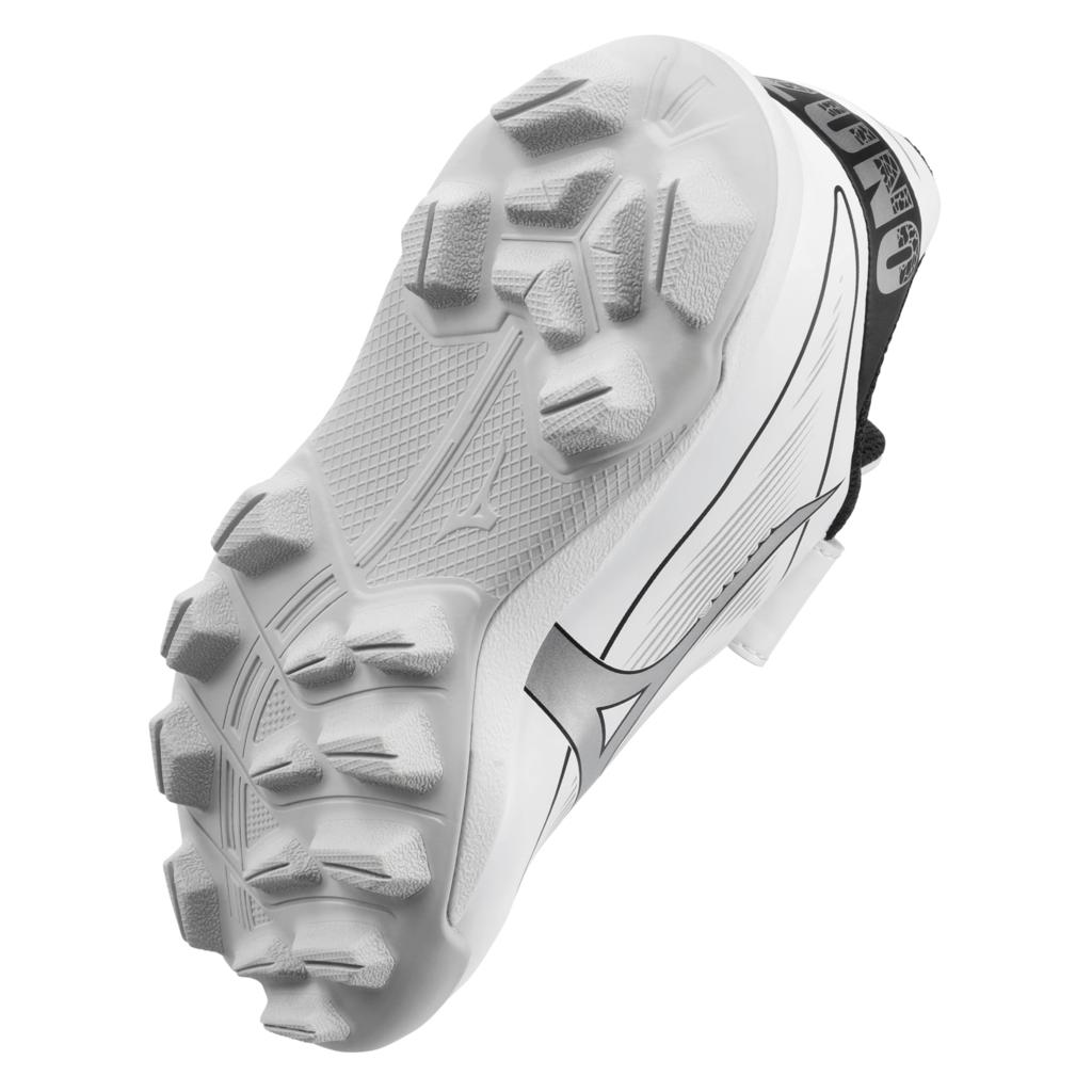 Mizuno Youth Cushionrevo Diamond Baseball Cleat White Black