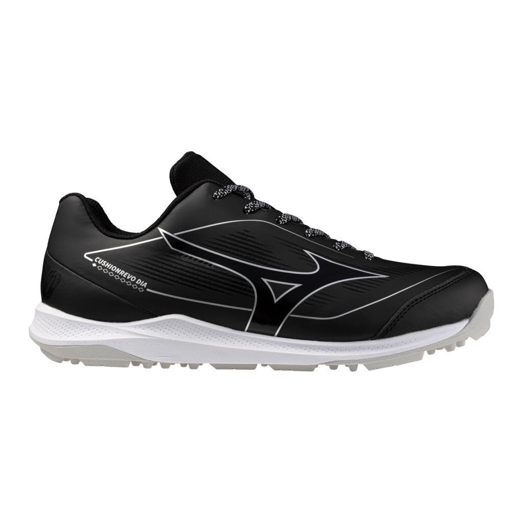 Mizuno Unisex Cushionrevo Diamond Turf Shoe Black White
