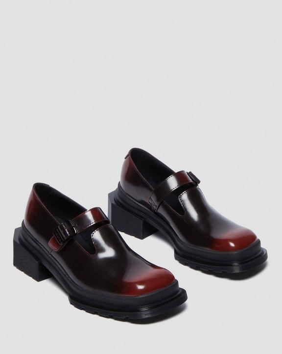 Dr Martens Maybole Mj - Black+Cherry Red