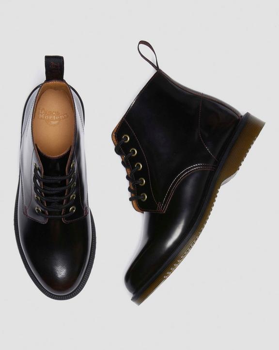 Dr Martens Emmeline Arcadia Lace Up Boots - Cherry Red Arcadia