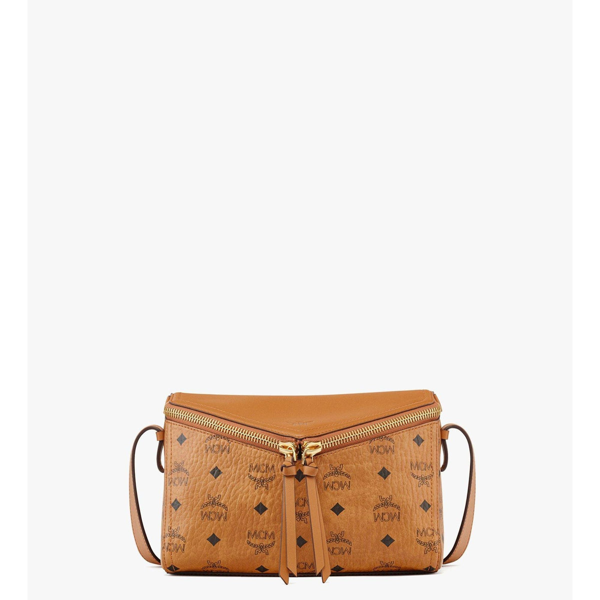 MCM Diamant 3d Shoulder Bag In Visetos Leather Mix