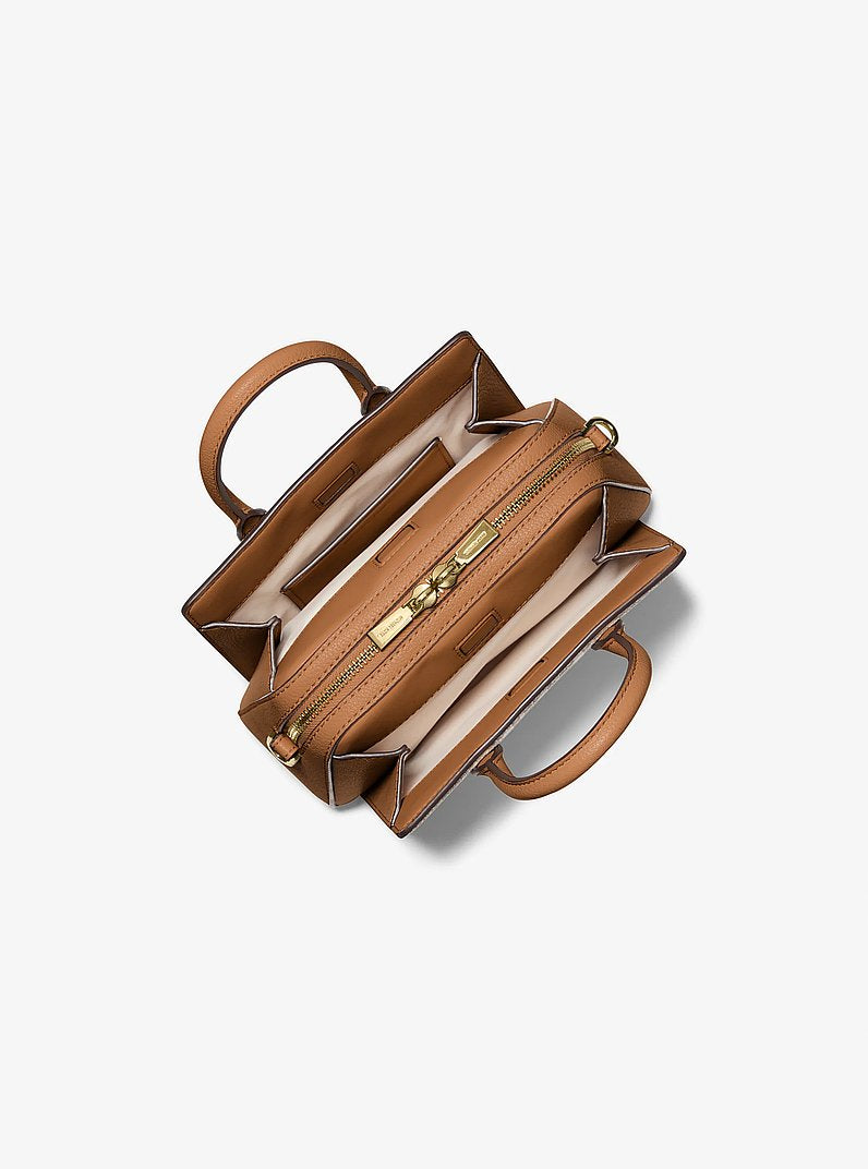 Michael Kors Laila Extra-Small Signature Logo Crossbody Bag VANILLA/ACORN