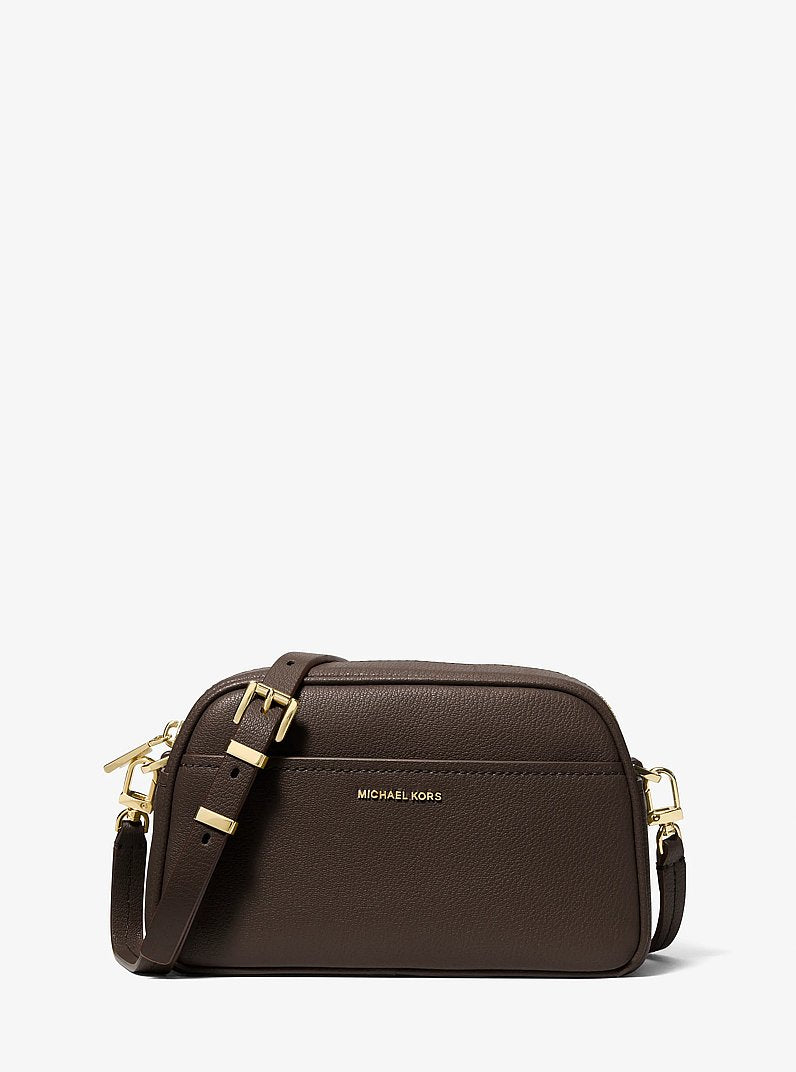 Michael Kors Jet Set Small Leather Camera Crossbody Bag CHOCOLATE
