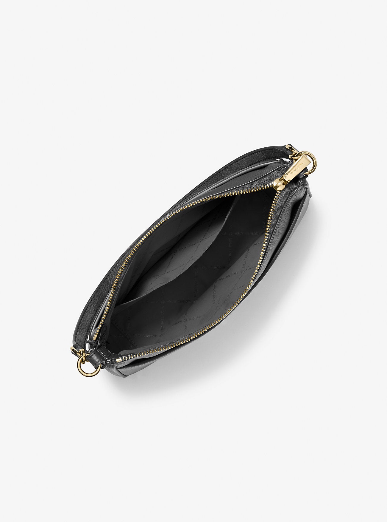 Jet Set Medium Pebbled Leather Convertible Crossbody Bag Black Black