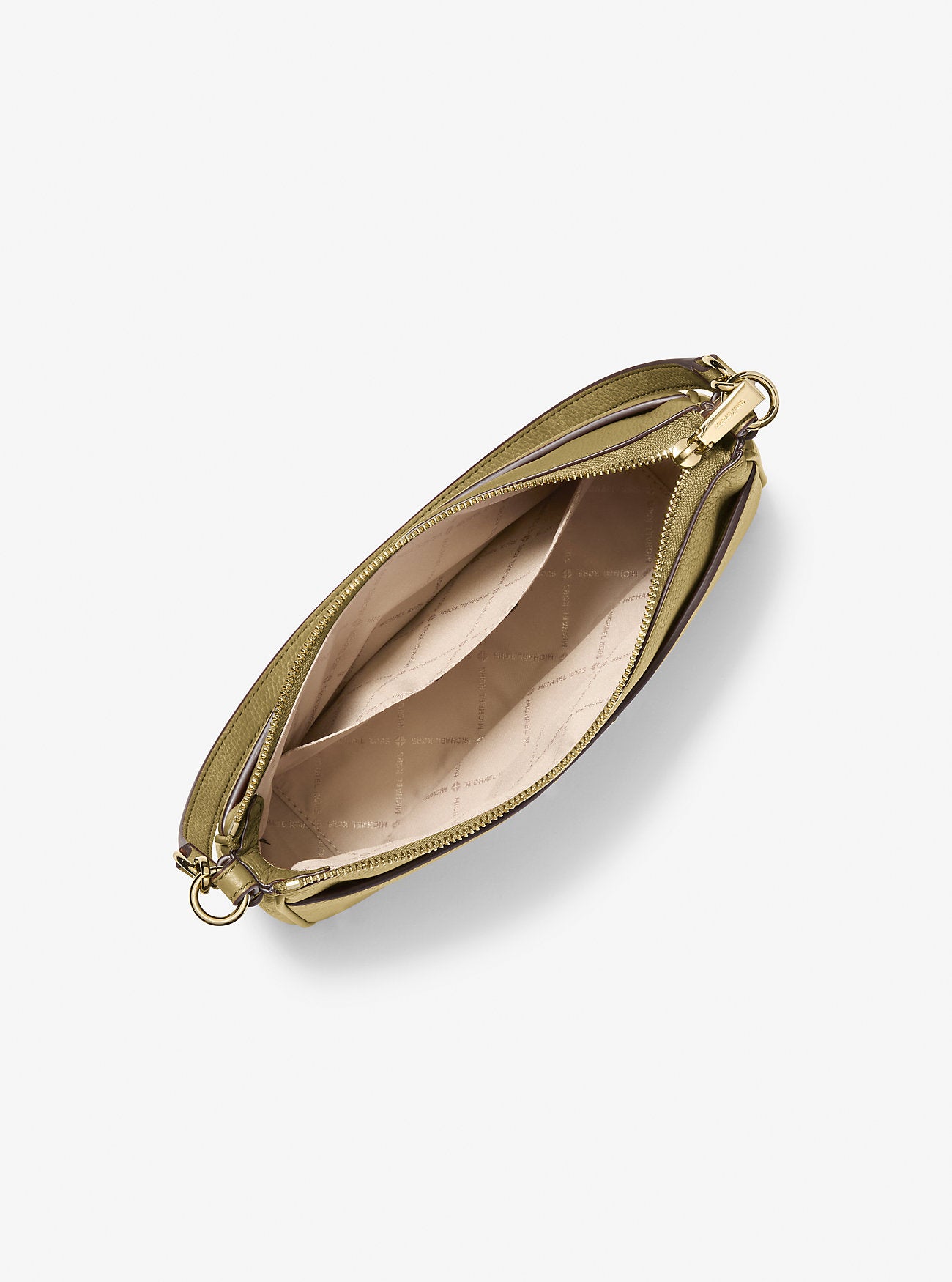 Jet Set Medium Pebbled Leather Convertible Crossbody Bag Pistachio Pistachio