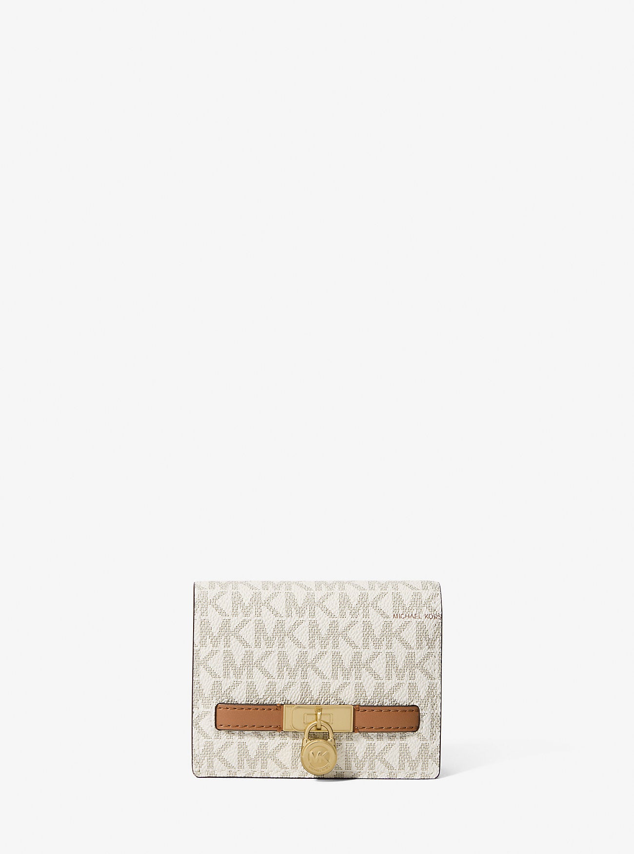 Hamilton Moderne Small Signature Logo Wallet Vanilla-Acorn Vanilla-Acorn