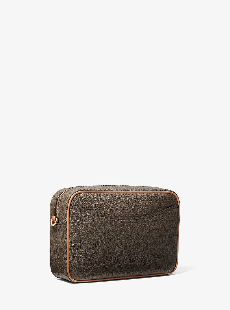 Michael Kors Bev Large Signature Logo Crossbody Bag BRN/ACORN