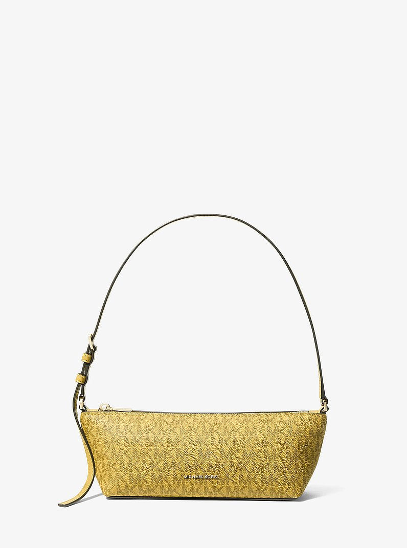 Michael Kors Laila Small Signature Logo Satchel CHARTREUSE