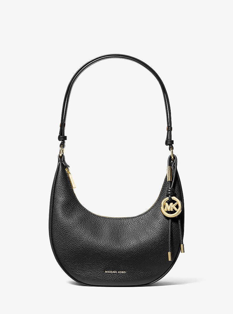 Michael Kors Nolita Small Pebbled Leather Convertible Pochette BLACK