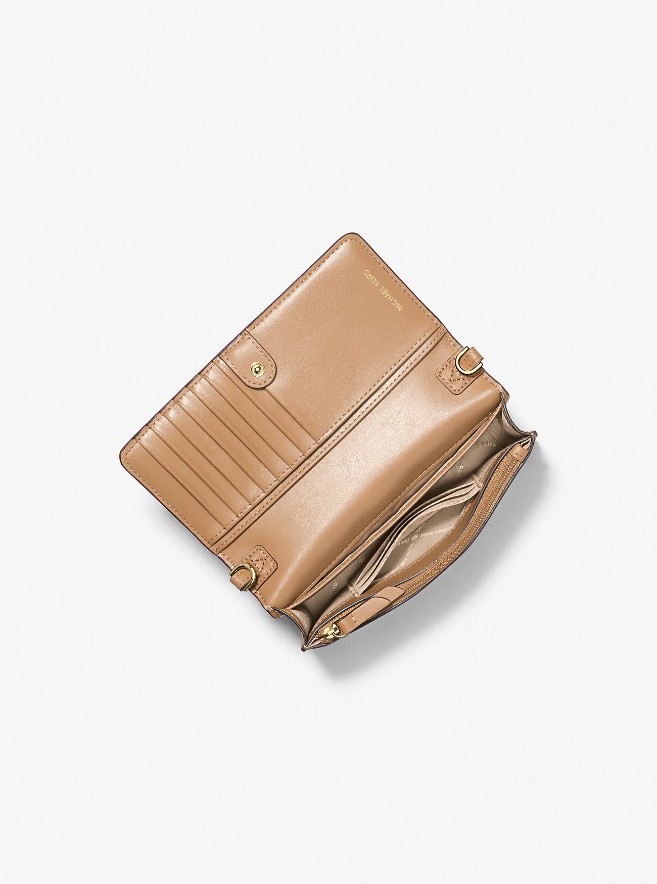 Jet Set Leather and Signature Logo Convertible Crossbody Bag Husk Husk