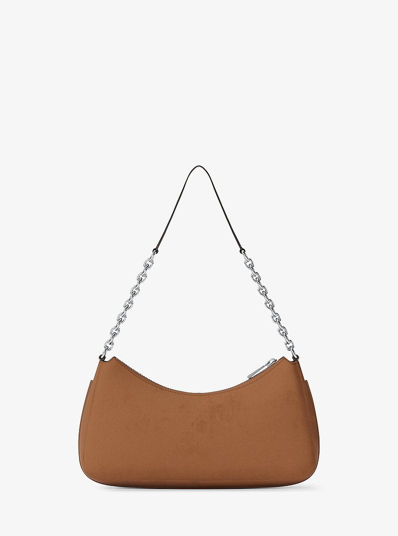 Michael Kors Nolita Medium Nubuck Chain Pochette LUGGAGE