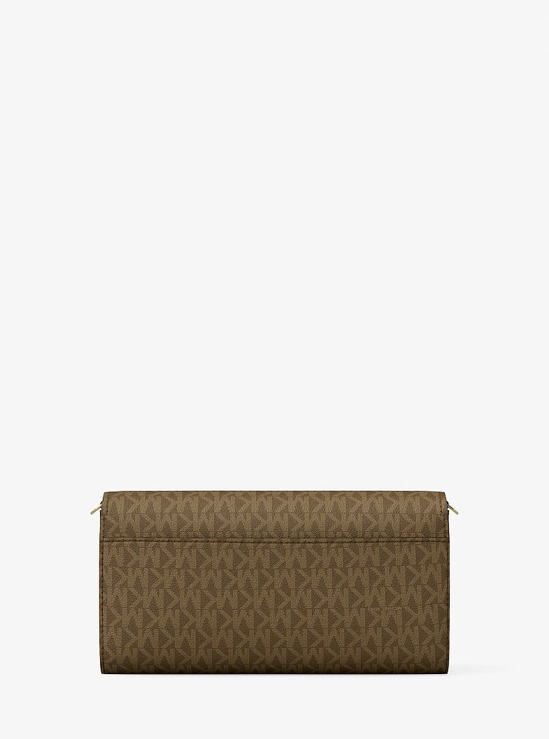 Michael Kors Jet Set Small Signature Logo Convertible Crossbody Bag LODEN