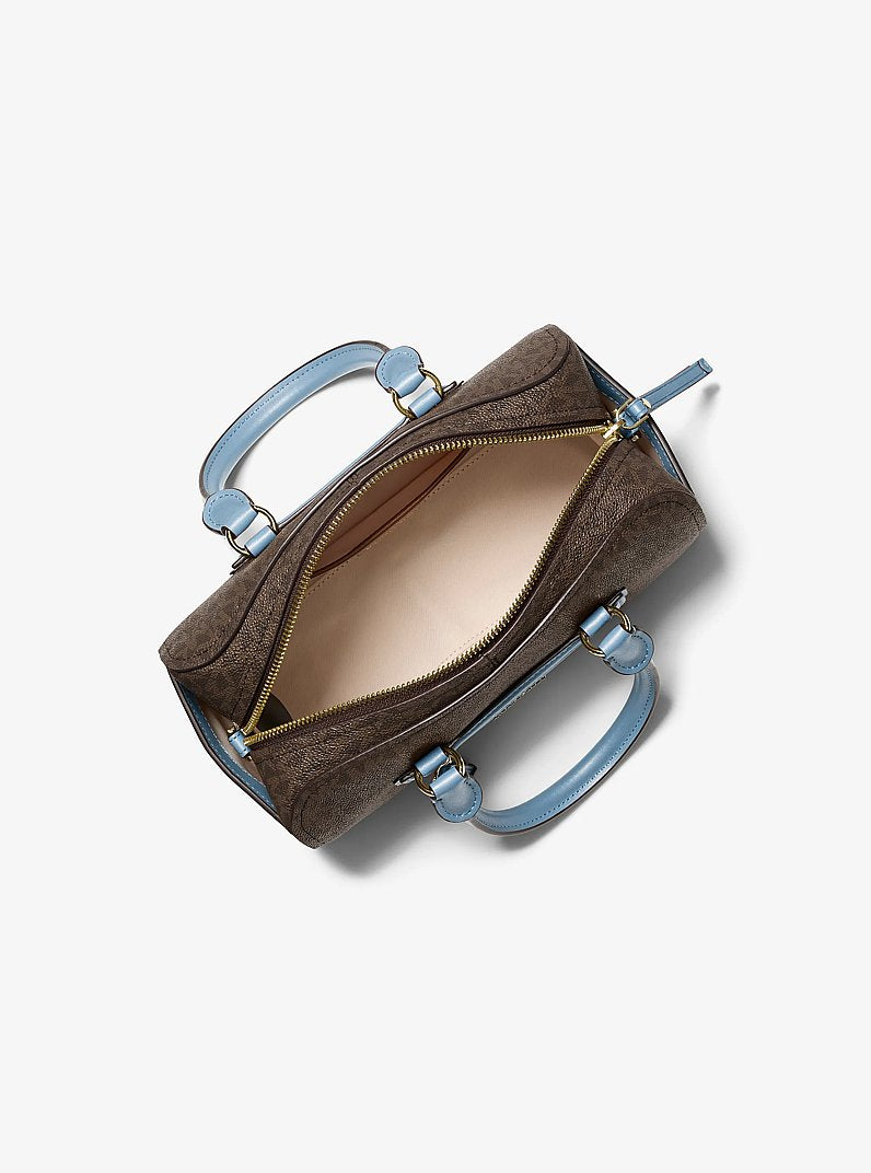 Jet Set Travel Extra-Small Signature Logo Duffel Crossbody Bag Chambray Chambray