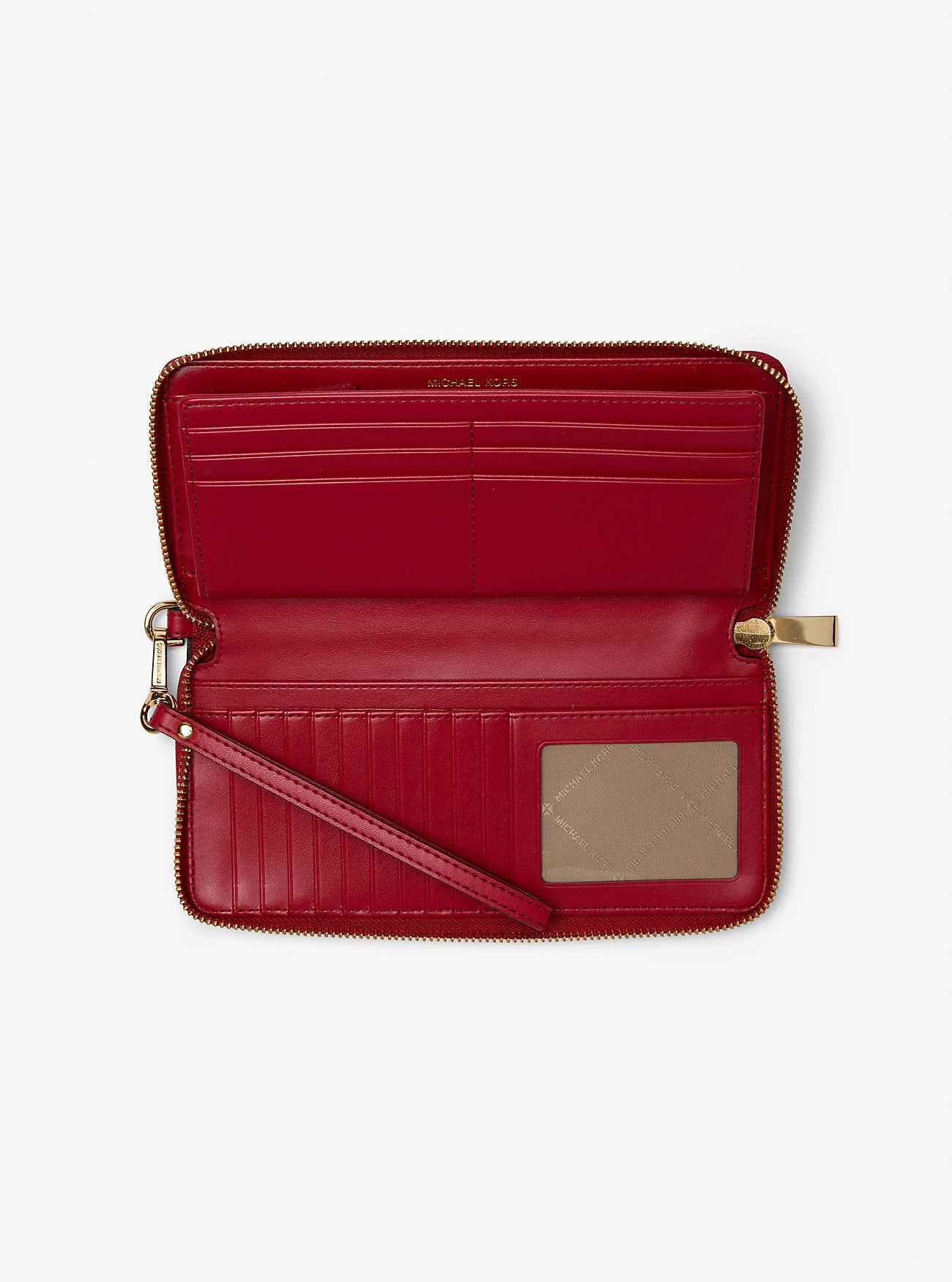 Large Logo Continental Wallet Crimson Multi Crimson Multi