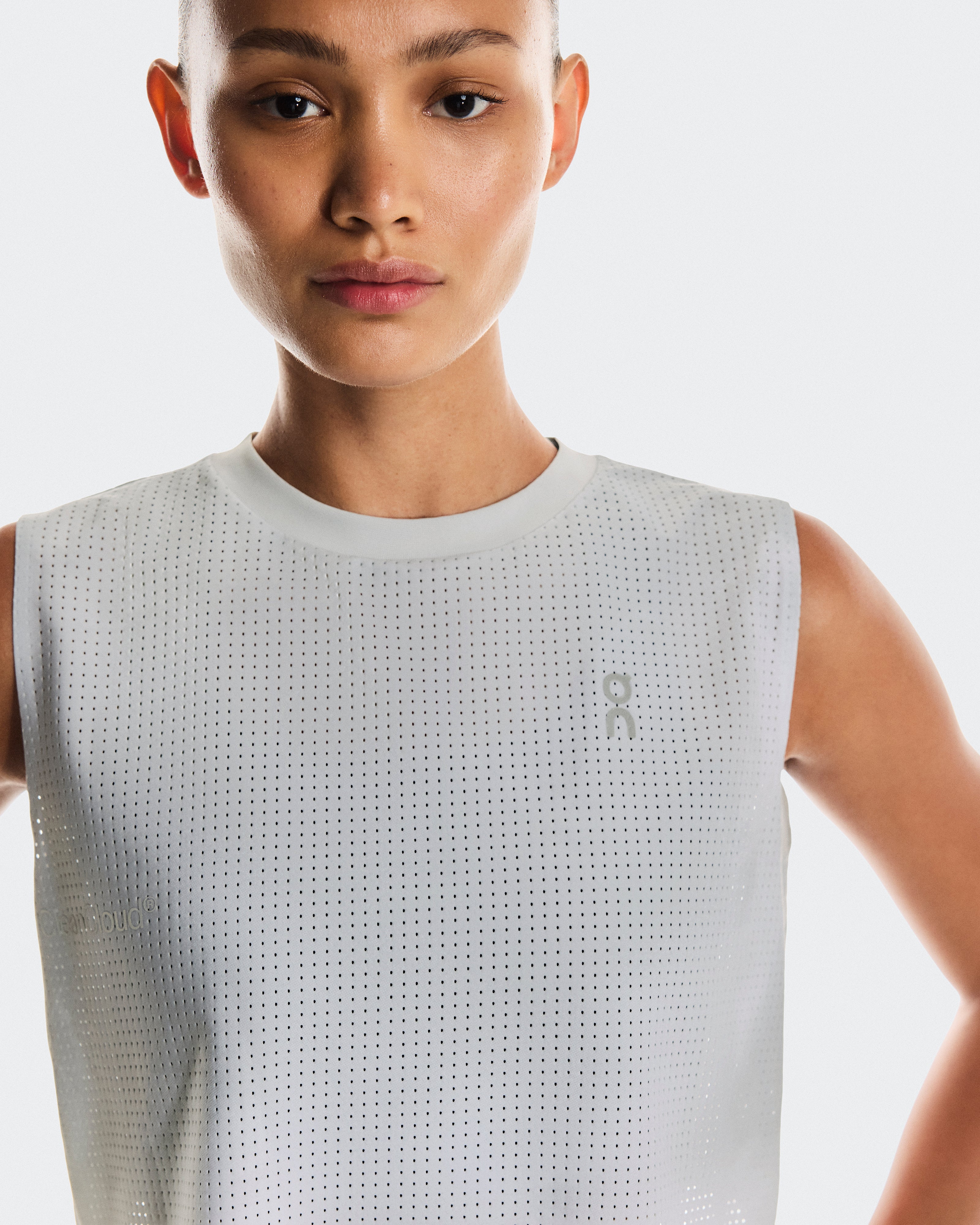 On Pace Tank Glacier | White (Women'S)