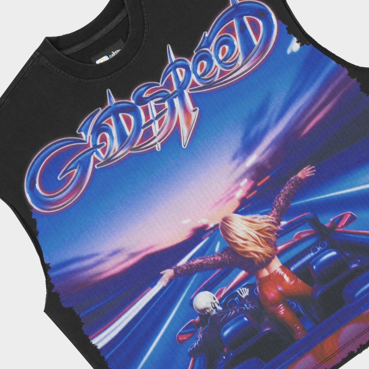 Godspeed FUN Sleeveless T-Shirt (Black Wash)
